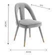 accent chairs for living room modern Tov Furniture Dining Chairs Grey