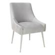 white chair for room Tov Furniture Dining Chairs Chairs Light Grey
