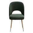 mid century modern chair and ottoman Tov Furniture Dining Chairs Forest Green