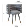 mid century modern dining chairs with arms Tov Furniture Dining Chairs Grey