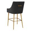 swivel stool with back Tov Furniture Stools Bar Chairs and Stools Black