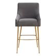 brown bar stools set of 4 Tov Furniture Stools Dark Grey