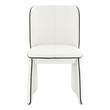 white dining chair with gold legs Tov Furniture Dining Chairs Cream