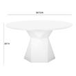 real wood dining room table Tov Furniture Dining Tables White