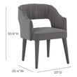 folding table dining set Tov Furniture Dining Chairs Grey