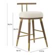 bar stool covers with backs Tov Furniture Stools Cream