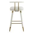 high back kitchen stools Tov Furniture Stools White