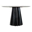 white dining room table set Tov Furniture Dining Tables Black,White Marble