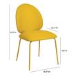 decorative armchair Tov Furniture Dining Chairs Yellow