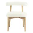 mid century modern chaise lounge Tov Furniture Dining Chairs Cream