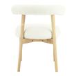 mid century modern chaise lounge Tov Furniture Dining Chairs Cream