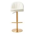 accent chair with matching ottoman Tov Furniture Stools White