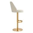 modern wingback armchair Tov Furniture Stools White