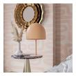 narrow couch side table Tov Furniture Table Lamps Blush