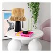 small bedside table with drawers Tov Furniture Table Lamps Accent Tables Black,Natural