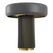 black glass nest of tables Tov Furniture Table Lamps Grey,Olive