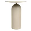 metal tray side table Tov Furniture Table Lamps Cream