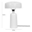 glass entrance table Tov Furniture Table Lamps White