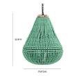 crystal candelabra lamp Tov Furniture Chandeliers Green