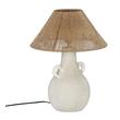 metal coffee table base Tov Furniture Table Lamps Natural,White