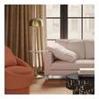 black floor lamp with white shade Tov Furniture Floor Lamps Antique Brass