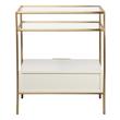 gold bedside Tov Furniture Nightstands Cream,Gold