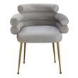 small upholstered dining chair Tov Furniture Dining Chairs Grey