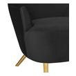 chaise lounge armchair Tov Furniture Accent Chairs Black