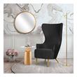 chaise lounge armchair Tov Furniture Accent Chairs Black