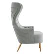 brown reading chair Tov Furniture Accent Chairs Grey