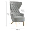 brown reading chair Tov Furniture Accent Chairs Grey