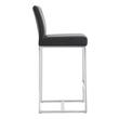 clear counter height bar stools Tov Furniture Stools Black