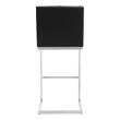 counter swivel bar stools with backs Tov Furniture Stools Black