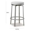 wooden stools for breakfast bar Tov Furniture Stools White