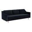 red couch leather Tov Furniture Sofas Black