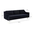 red couch leather Tov Furniture Sofas Black