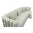 dark gray leather sectional Tov Furniture Sectionals Cream