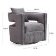 leather lounge chair with ottoman Tov Furniture Accent Chairs Grey