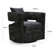 lounge chair beige Tov Furniture Accent Chairs Chairs Black