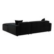 white leather sectional Tov Furniture Sectionals Black