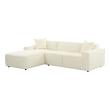 velvet sofa brown Tov Furniture Sectionals Cream