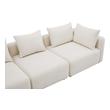 grey microfiber sectional with chaise Tov Furniture Sofas Cream
