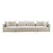 blue velvet sectional with chaise Tov Furniture Sofas Cream