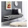 gray velvet bench Tov Furniture Benches Black