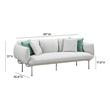 modern sectional with chaise Tov Furniture Sofas Light Grey