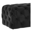 upholstered bench velvet Tov Furniture Ottomans Black