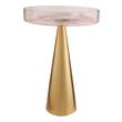 metal end tables Tov Furniture Side Tables Gold,Pink