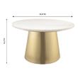 wood console table Tov Furniture Coffee Tables Gold,White