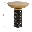 iron accent table Tov Furniture Side Tables Antique Brass,Black