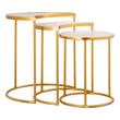 black glass bedside table Tov Furniture Side Tables Accent Tables Gold